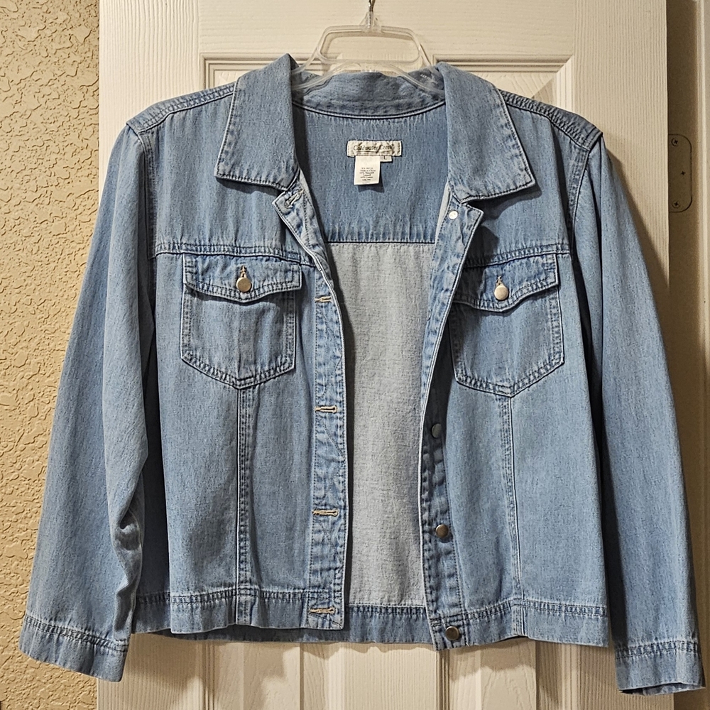 Coldwater Creek Light Blue Denim Jacket
